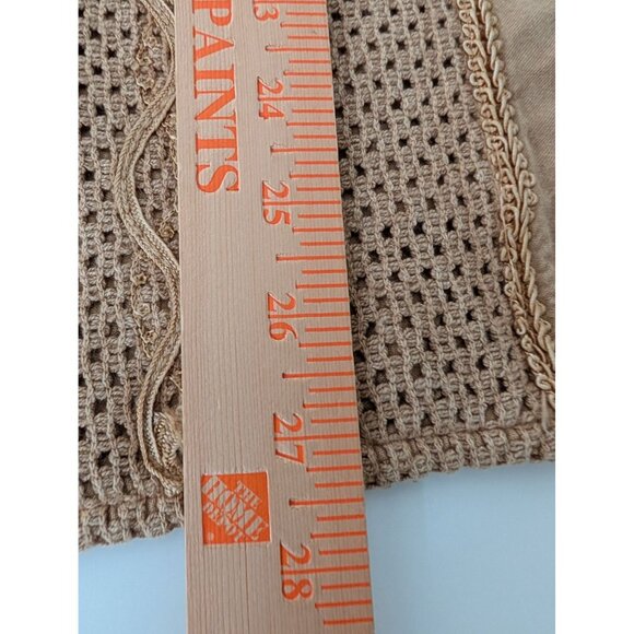 Bila Embroidered Maxi Dress Womens Size 1X Beige 2 Piece Jacket Pullover Dress - Picture 15 of 16